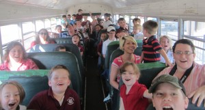 Bus ride to Southern Promiseland Farm.